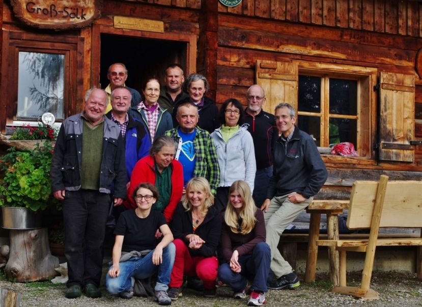 Bergwaldgruppe 2014 auf der Gumpenalm (Adambauerhütte)