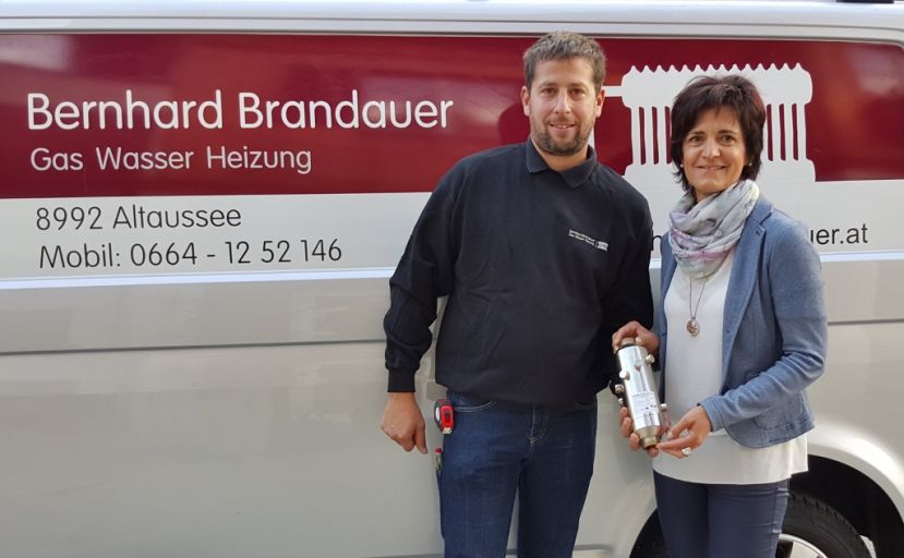 Bernhard Brandauer und Johanna Köberl vom Ausseer Wassermann