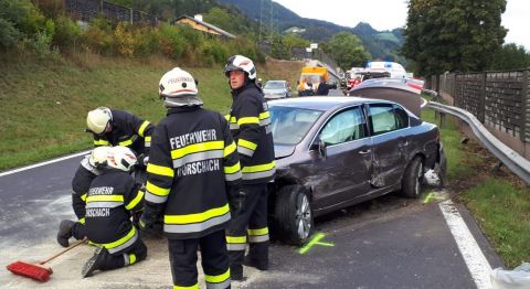 Verkehrsunfall auf der B320 bei Wörschach