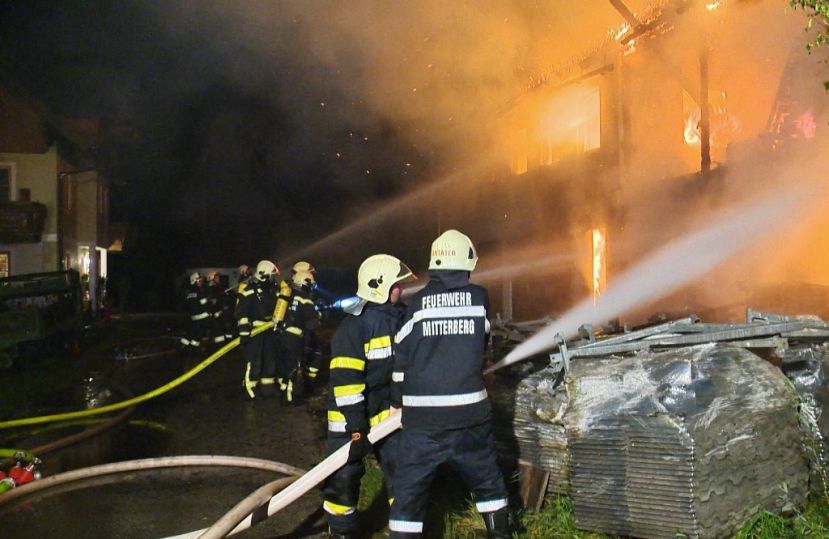 Gebäudebrand am Mitterberg