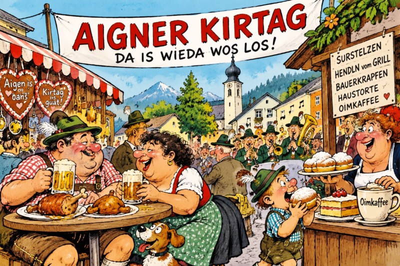 Traditioneller Kirtag in Aigen im Ennstal