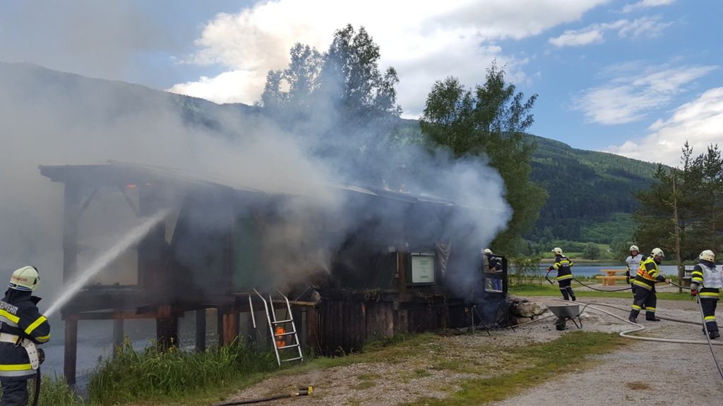 Brand des Seekiosk in Gaishorn am See