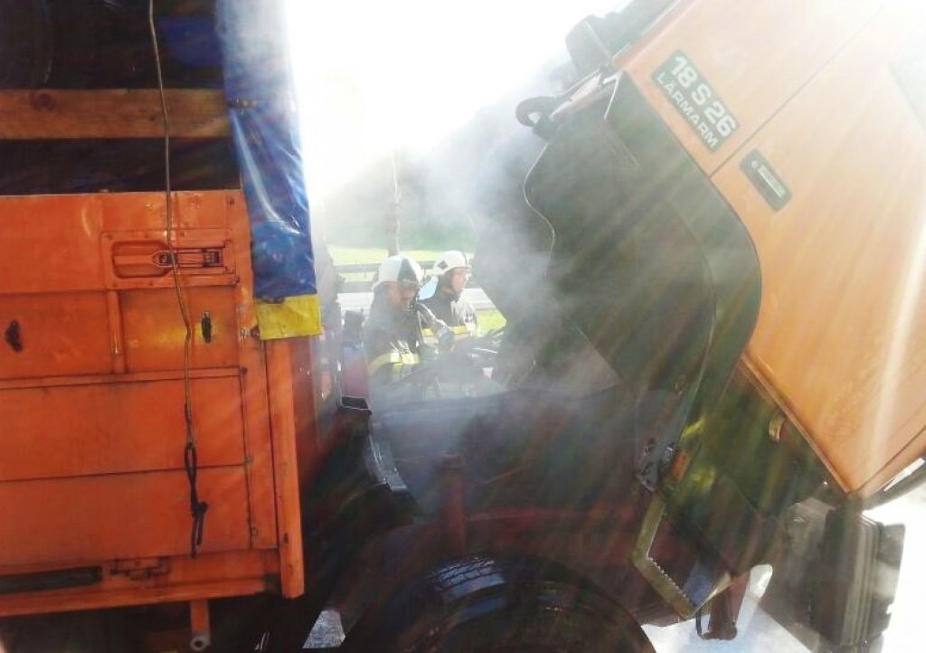 LKW Brand in Trieben A9