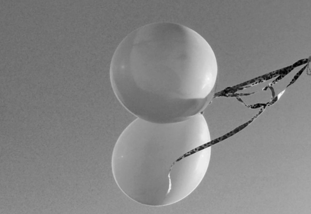 Hubschrauber Einsatz wegen Luftballons