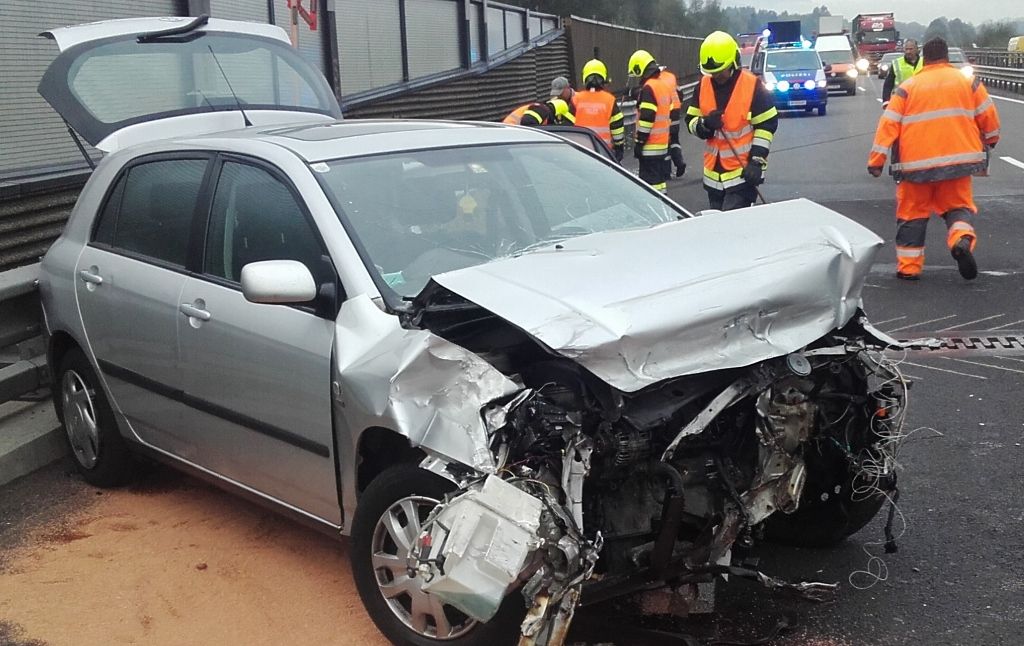 Verkehrsunfall auf der A9 bei Trieben