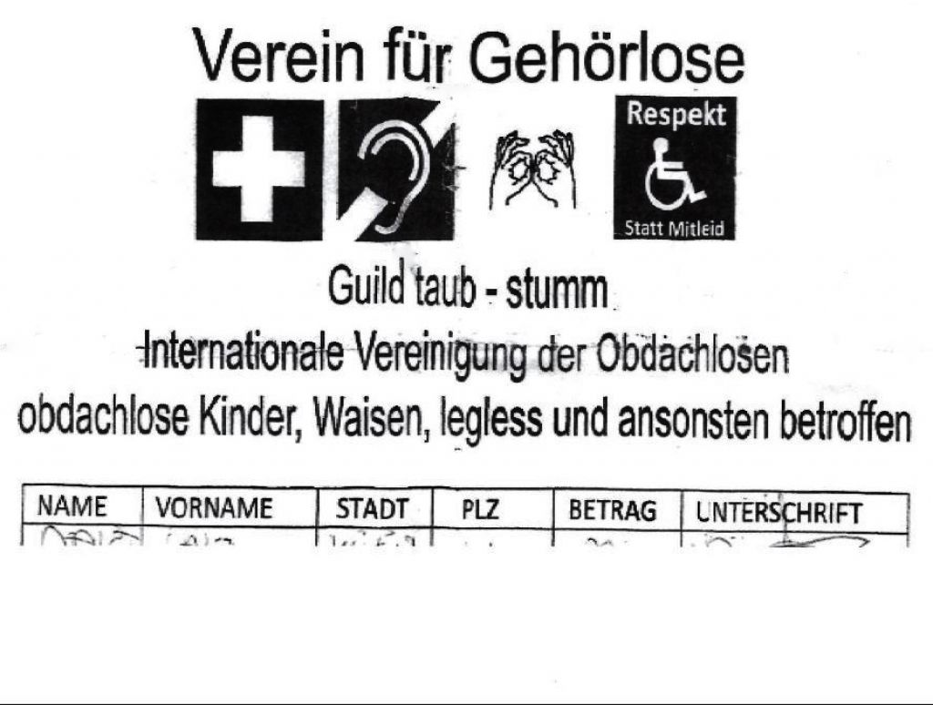 Taubstumme waren Betrüger
