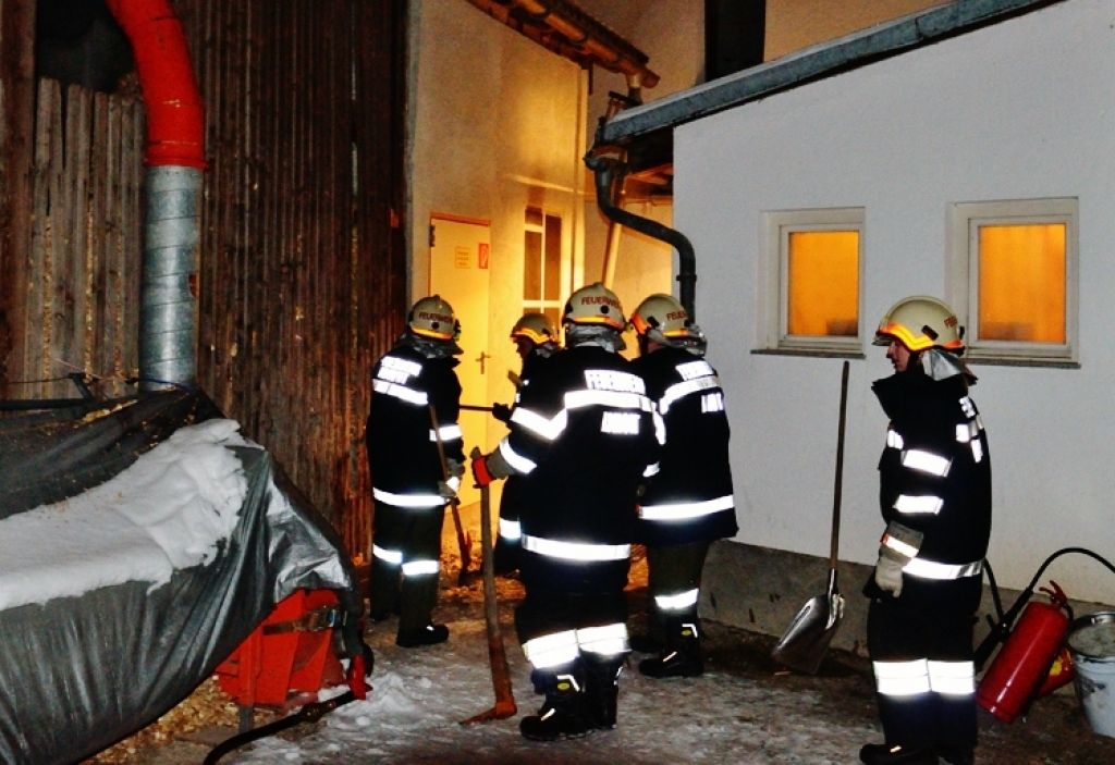 Hackschnitzellager Brand in Admont