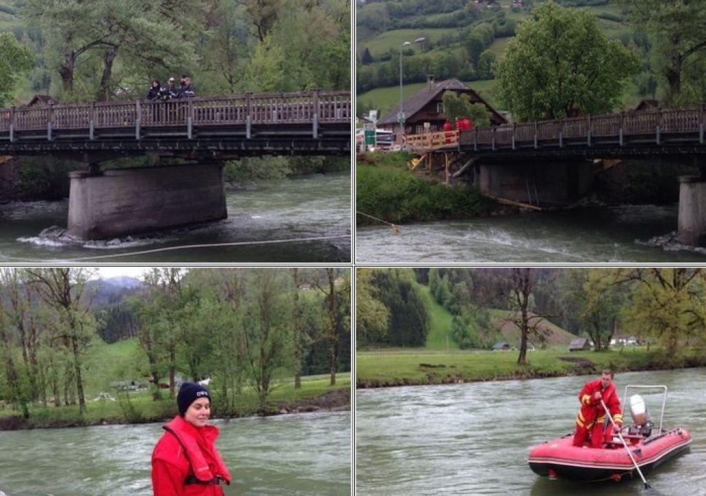 Person in die Enns gestürzt
