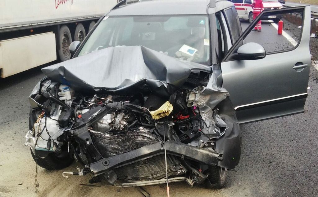 Verkehrsunfall auf der A9 bei Trieben