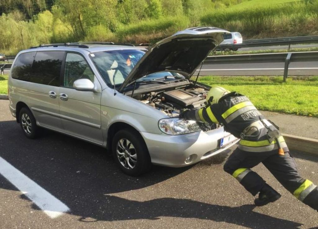Feuerwehr Einsatz auf der A9