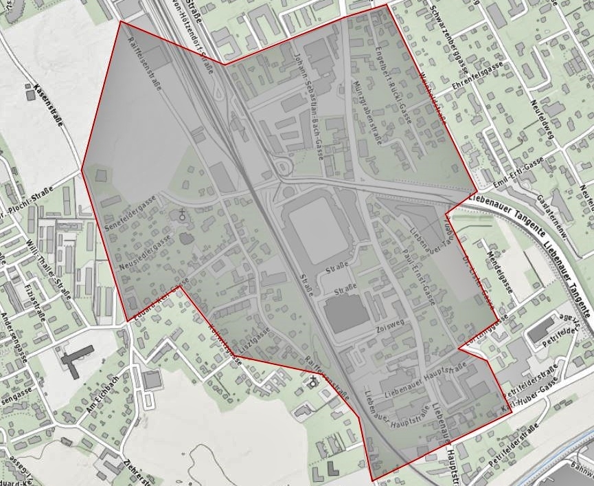 Sicherheitsbereich rund um die Merkur-Arena