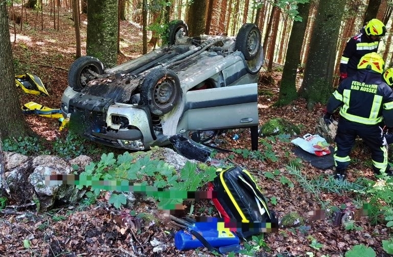 Dramatischer Einsatz im Wald von Reitern