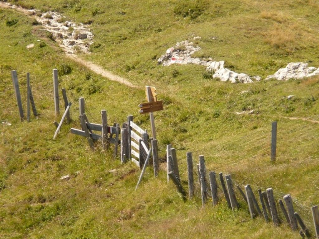 Frau stürzte wegen Holzgeländer ab.