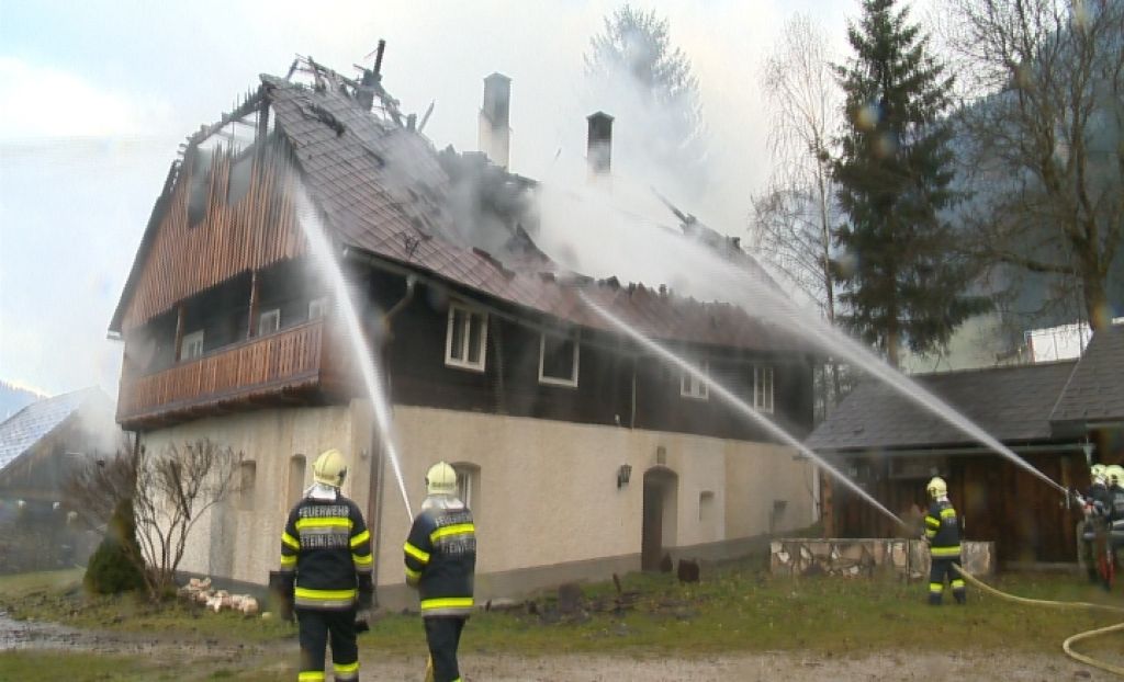 Wohngebäudebrand in Großsölk