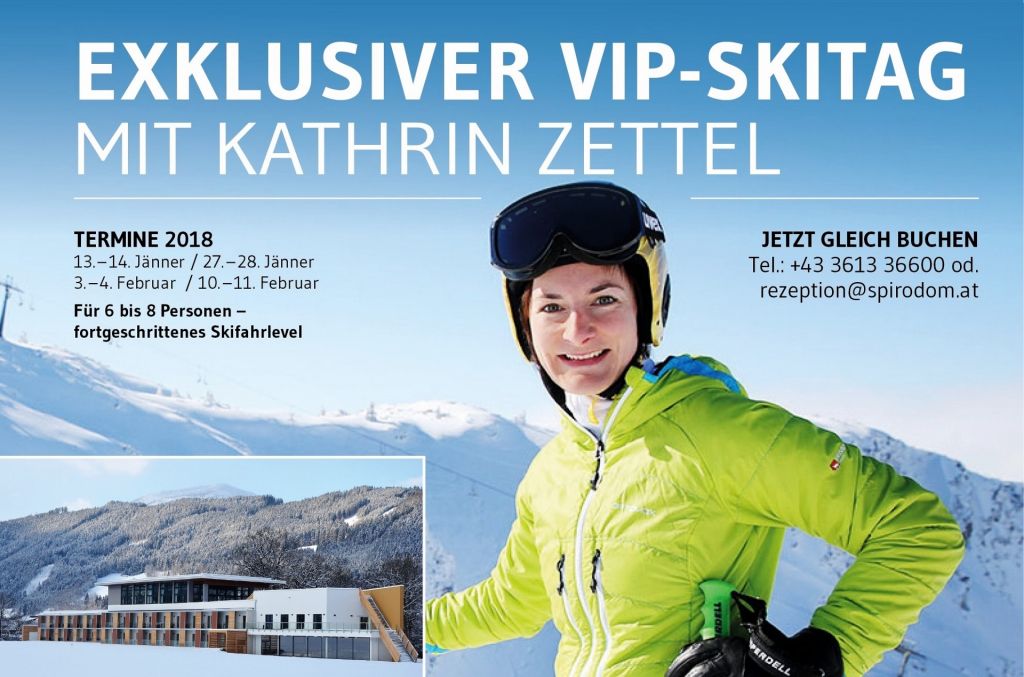 Skifahren mit einer Weltmeisterin