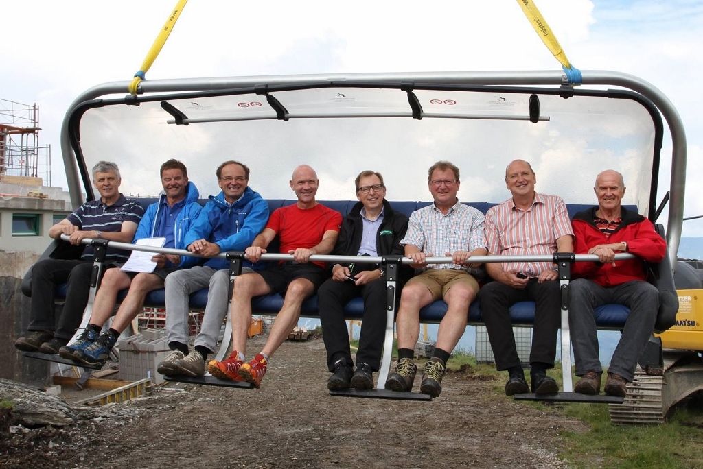 Buchmann besucht die Planai Baustelle