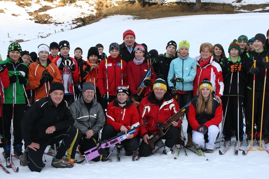 Sportklassenschüler als Biathleten