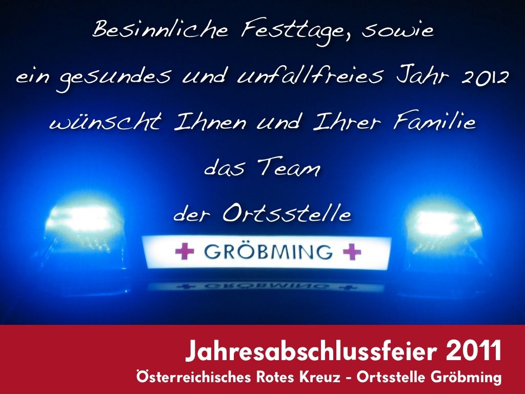 Rotes Kreuz feierte Jahresabschluss