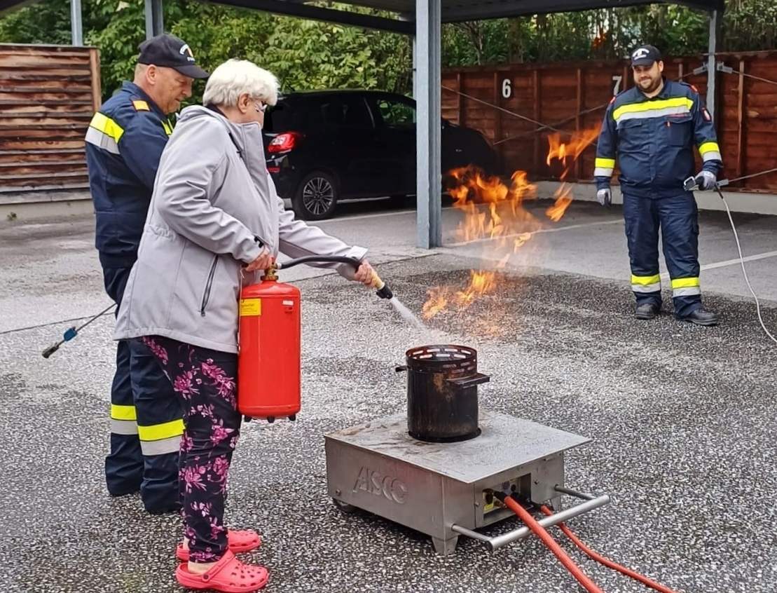 Brandbekämpfung in der Entstehung
