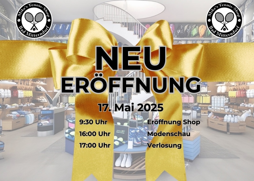 Mike's Tennisshop feiert Neueröffnung