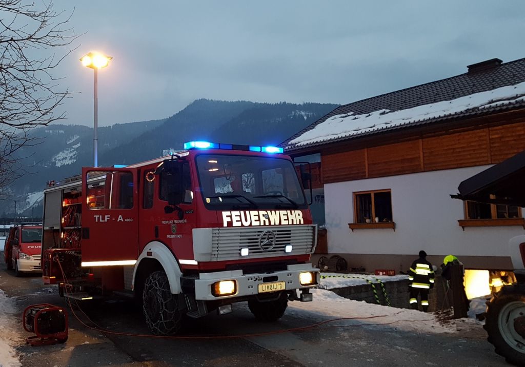Kellerbrand im Zentrum von Trieben