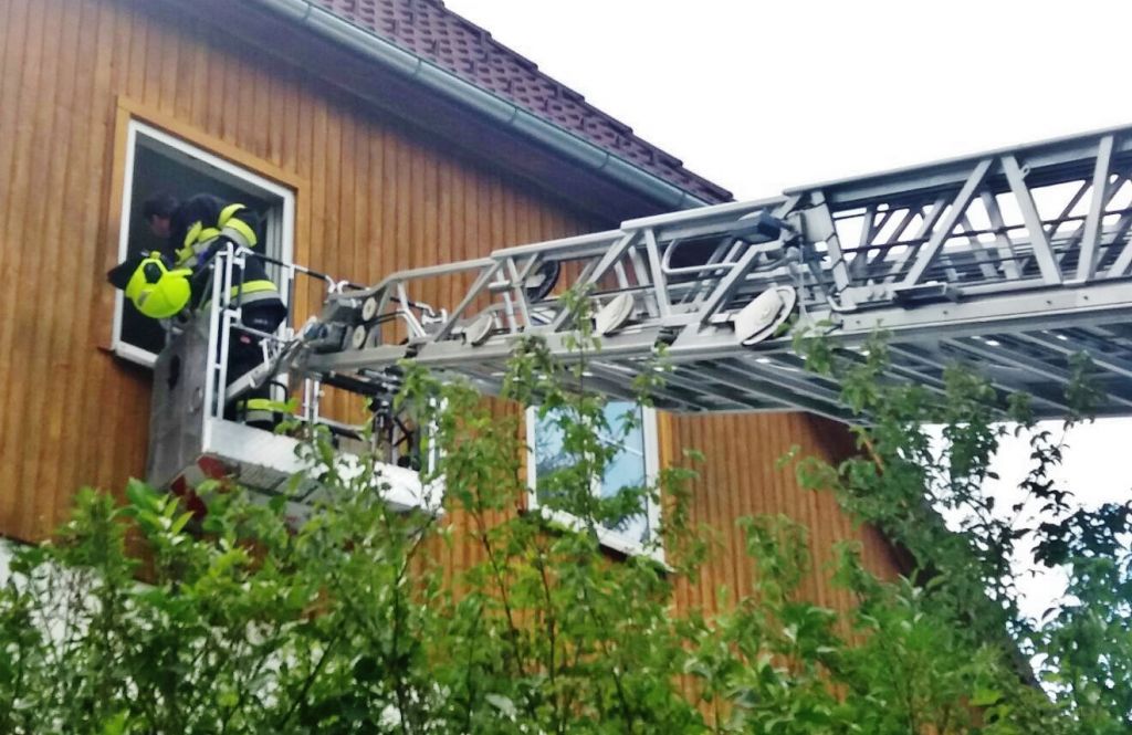 Türöffnung der Feuerwehr Trieben