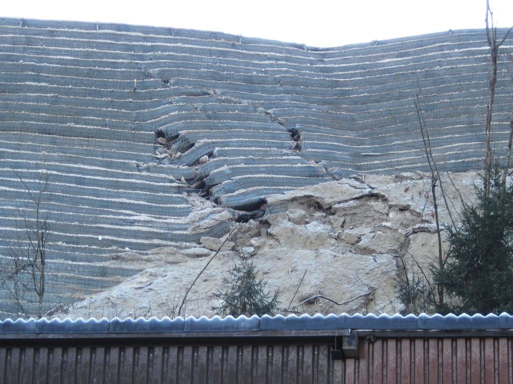 Hangrutschung in Schladming