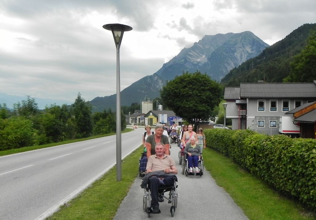 Wallfahrt mit dem Rollstuhl
