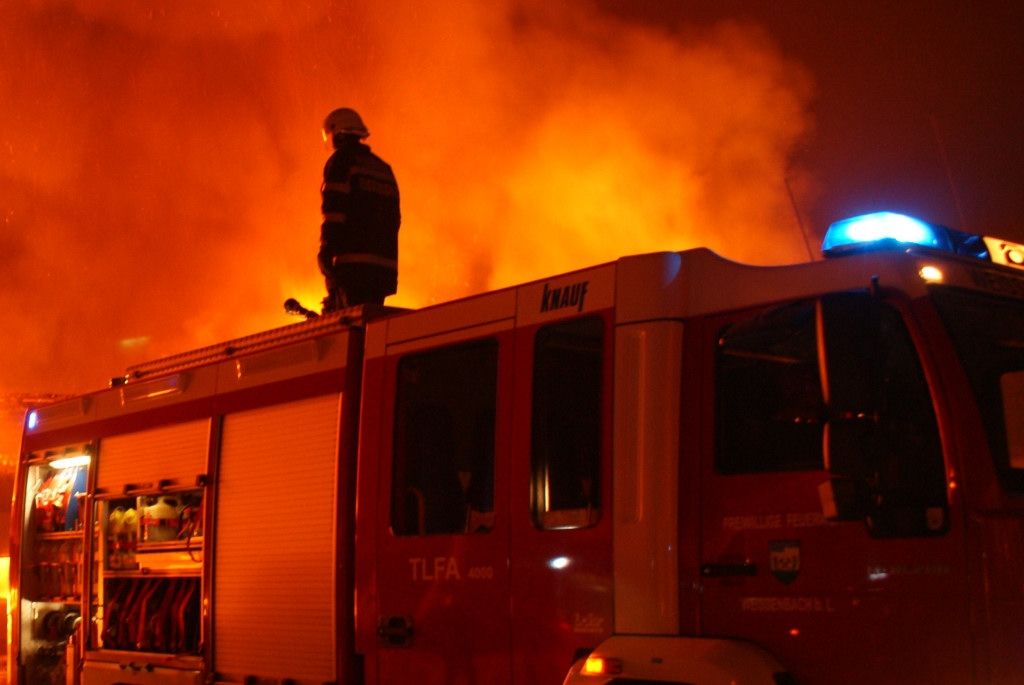 Brand in einer Tiefgarage