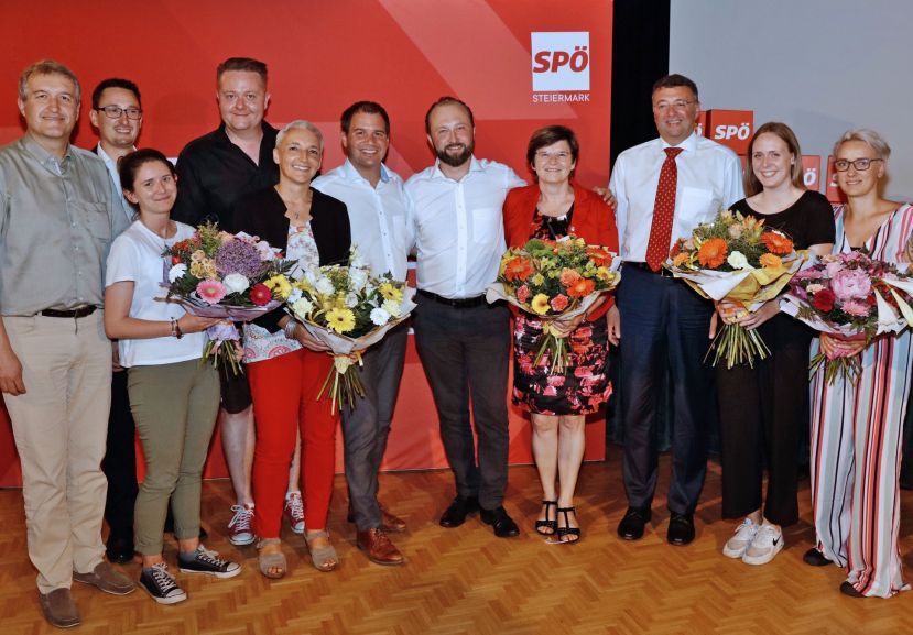 Die obersteirischen SPÖ-KandidatInnen für die Nationalratswahl