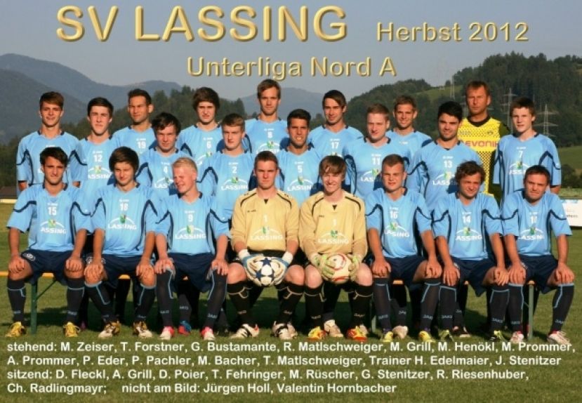 Mannschaft SV Lassing Herbst 2012