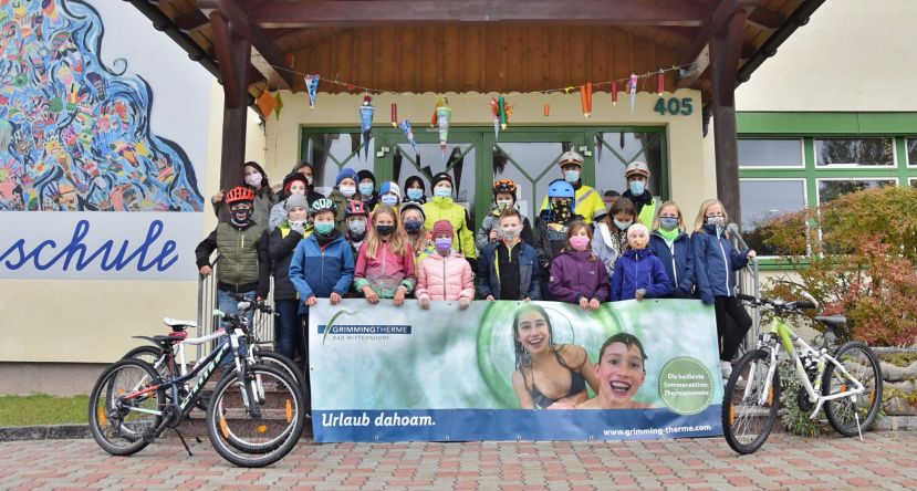 Therme belohnt die neuen RadlerInnen