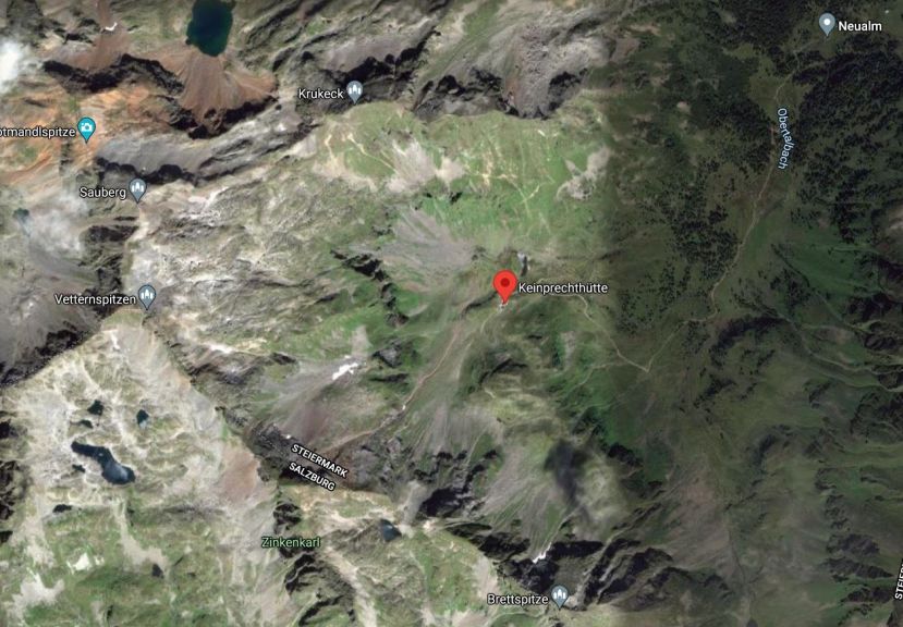 Alpinunfall auf der Keinprechthütte