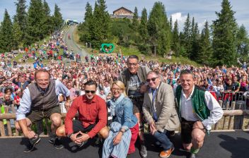 Andreas Gabalier zeigte sich beim Gipfeltreffen auf der Hochwurzen fannah