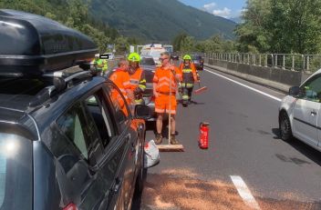 Verkehrsunfall auf der A9