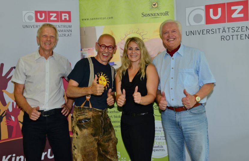 Helmut Schaupensteiner, Johannes Gutmann, Margot Buchmann und Dr. h.c. Ernst E.P. Hochsteger