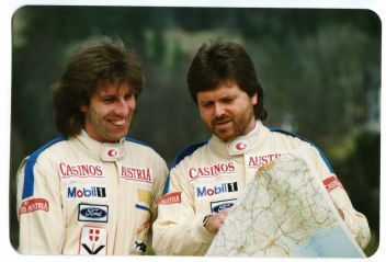 Sewi Hopfer mit Beifahrer Otto Schönlechner