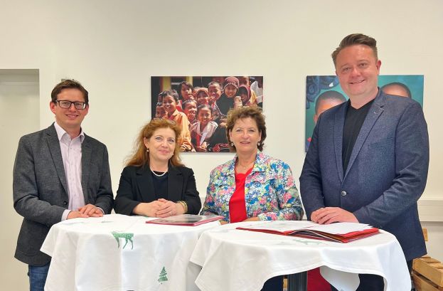 VzBgm. Liezen Albert Krug, Bgm.in Liezen Andrea Heinrich, Landesrätin Ursula Lackner und NAbg. Mario Lindner