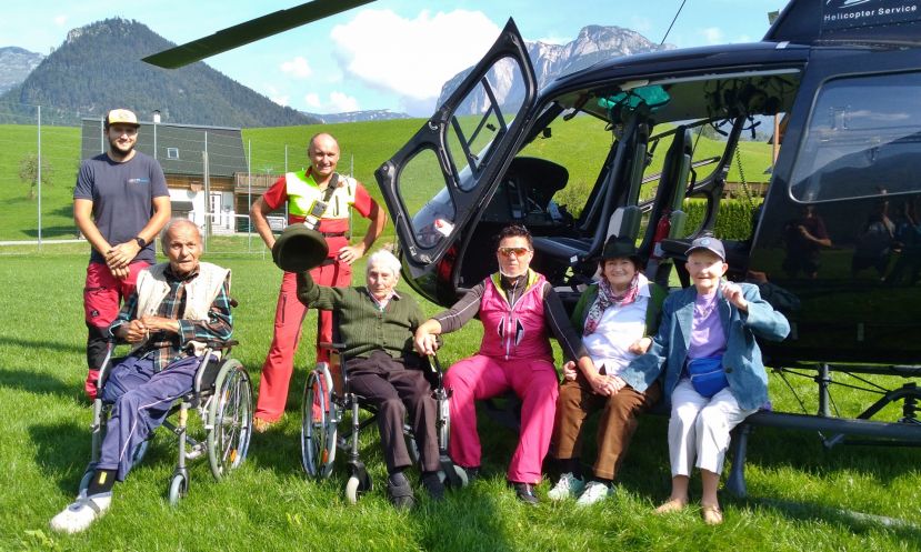Hubschrauberflug mit 104 Jahren