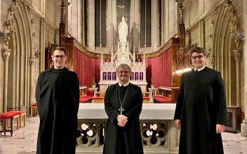 Frater Cassian Konieczny, Abt Gerhard Hafner und Frater Vinzenz Schager