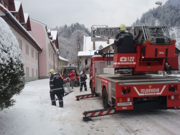 Türöffnung der Feuerwehr in Trieben