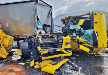 Verkehrsunfall auf der Autobahn