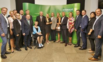 NRW-Kandidaten: Andreas Herz, Kathrin Nachbaur, Martina Kaufmann, Ernst Gödl, Karl Schmidinger, Werner Amon, Josef Smolle, Barbara Krenn, LH Hermann Schützenhöfer, Juliane Bogner-Strauß, LGF Detlev Eisel-Eiselsberg, Daniela List, Reinhold Lopatka, Eva Maria Schmidinger, Volkart Kienzl, Andreas Kühberger, Agnes Totter, Christoph Stark