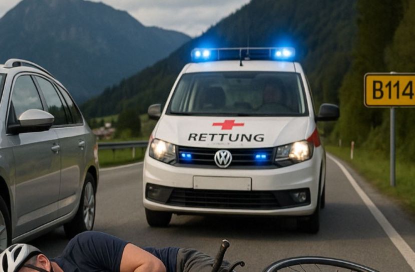 Radfahrer bei Überholmanöver verletzt