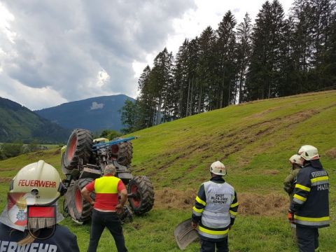 Traktorüberschlag am Sonnberg