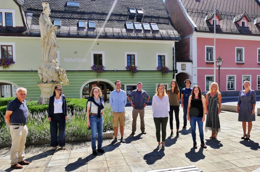 Gruppenfoto der VertreterInnen des Projektkonsortiums von C.S.I. PhänoBiota beim KickOff im Juli in St. Gallen 