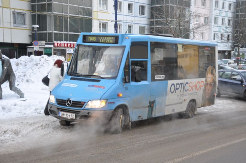 Es raucht um den City-Bus