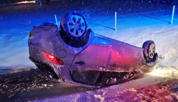Verkehrsunfall mit Überschlag
