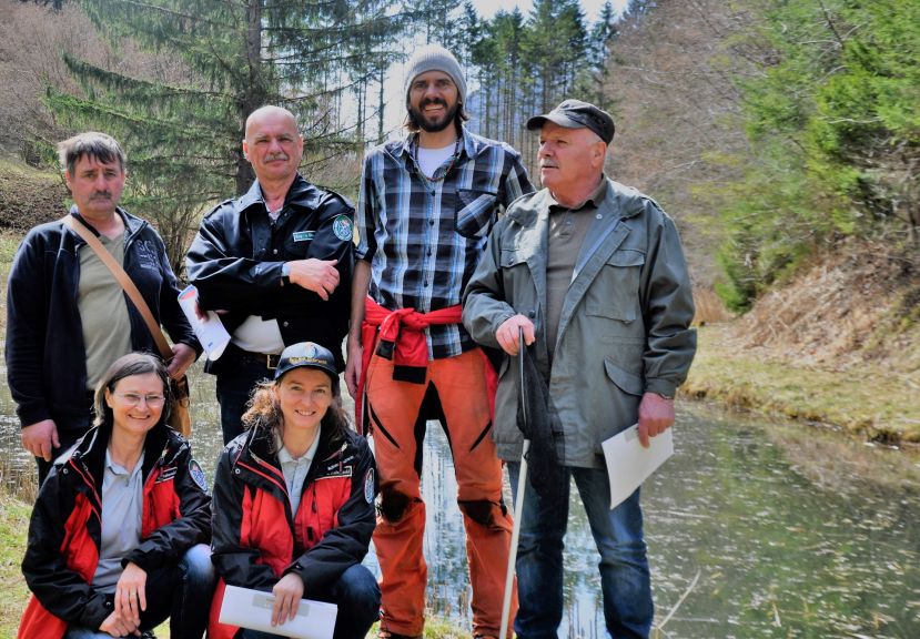 Berg- und NaturwächterInnen der Ortsgruppe St. Gallen mit Bezirksnaturschutzbeauftragten Christian Maierhuber