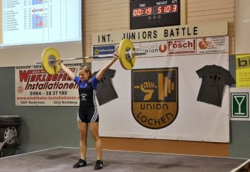 Sophia Stieg mit 51 kg im Reißen neuer österr. Rekord